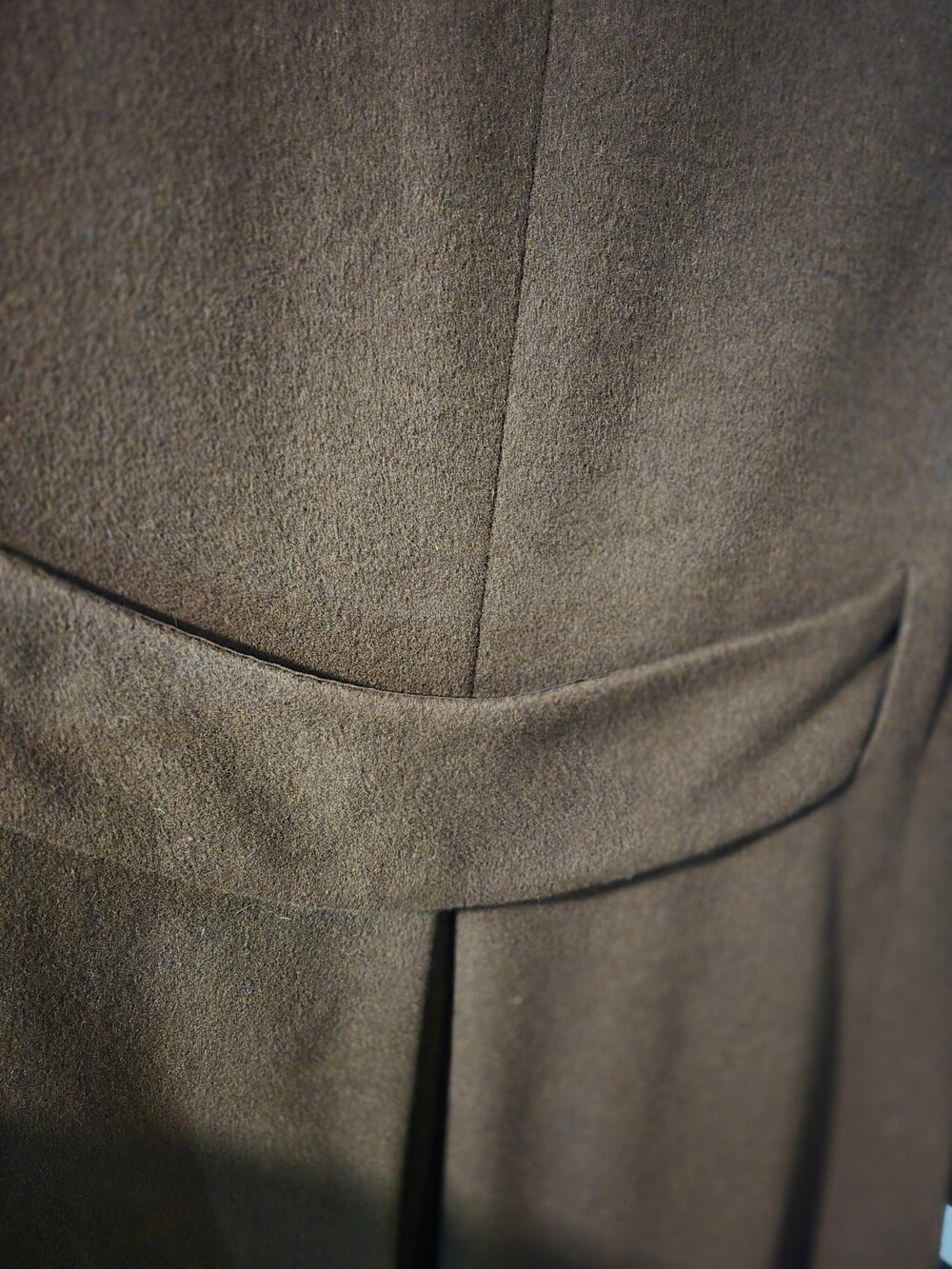 Anne Klein II Long Brown Wool Blend Coat Women's Outerwear - Wool / Brown / 6 - Picture 15 of 15